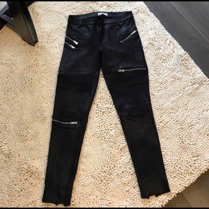 Zara suede like pants size XS